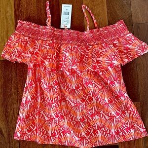 Vinyard vines shell printed off the shoulder top w/ tag size XS